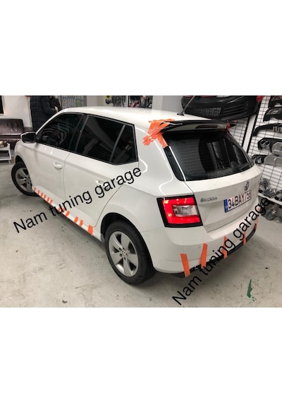 Yeni Skoda Fabia Spoyler Spoiler Boyalı 2018-2021 Arası