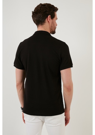 Buratti Regular Fit Pamuklu Düğmeli Erkek Polo Yaka T Shirt 5902326 Siyah