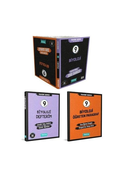 9.sınıf Favori Seri Biyoloji Seti 3 Kitap - Markaj Yayınları