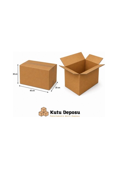 30x40x30 Cm Karton Kitap Kolisi 10 Adet