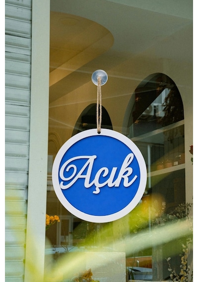 Yuvarlak Model 3d Açık-kapalı Tabelası - Saks