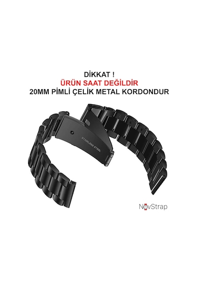 Samsung Galaxy Uyumlu Watch 4 Kordon 40-42-44-46 Mm Çelik Metal (20 Mm)