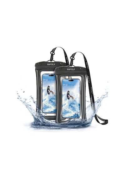 Raptic Rt1087 Water Proof Serisi Ipx8 Sertifikalı Universal Su Geçirmez 6.9 İnç Kılıf Siyah