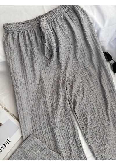 Intive Cool Comfort Waffle Kumaş Pamuklu Nefes Alabilir Basic Yazlık Jogger Pantolon Cepsiz Gri Intive Cool Comfort Waffle Kumaş Pamuklu Nefes Alabilir Basic Yazlık Jogger Pantolon Cepsiz Gri
