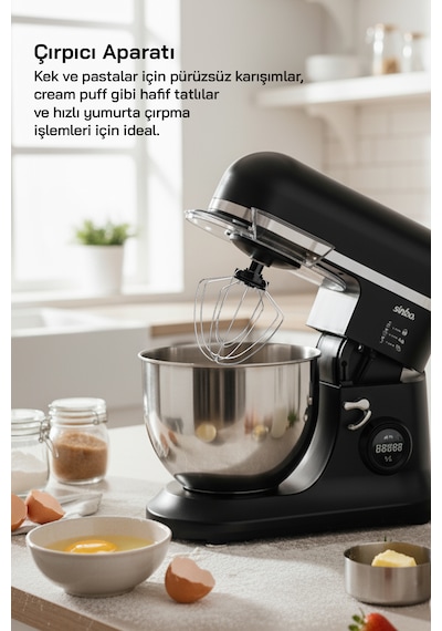 Sinbo SMX-2773 7.5 L 1500 W Dijital Ekranlı Zaman Ayarlı Stand Mikser