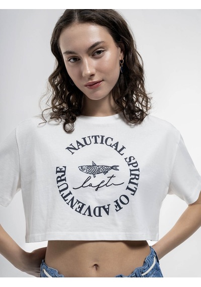 Loft Kadın T-shirt Beyaz Lf2035323 24yp69000215 P69153