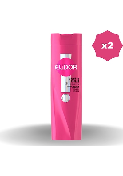 2 Adet Elidor Şampuan Güçlü&parlak 2si1 Arada 400 Ml