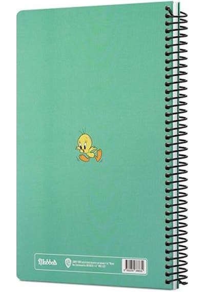 Mabbels Spiralli Defter Looney Tunes Im Perrfect Yeşil 80 YP 17x24 DFT-388630 Yeşil