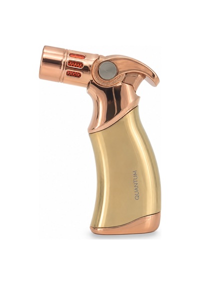 Quantum Dört Torch Pürmüz Gold Metal Masa Tipi Puro Çakmağı Tr9985
