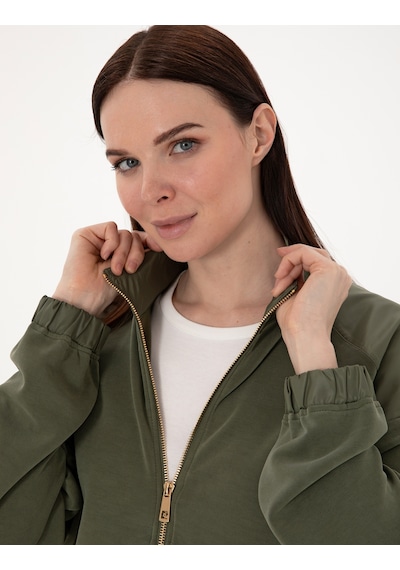 Pierre Cardin Kadın Haki Hırka Örme 50301345-vr027 Haki