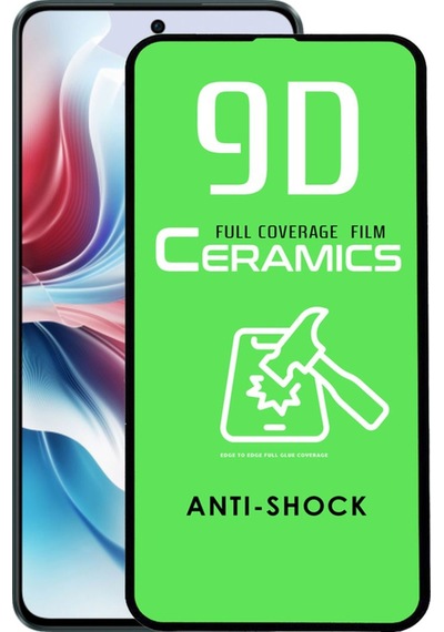 Oppo Reno 11f İle Uyumlu Tam Kaplayan Seramik Nano Esnek Ekran Koruyucu Cam