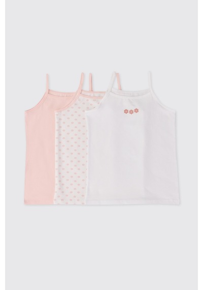 Panço Kız Çocuk Pudra 3'lü Atlet Seti 2612gk14007 Pembe