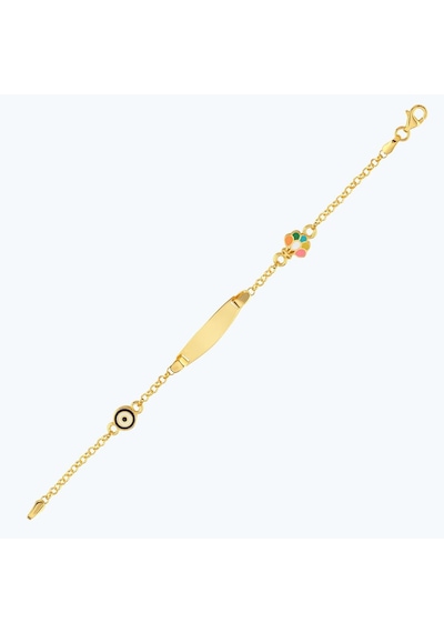 Altınbaş 22 Ayar Altın Çocuk Nazar Künye Bjrbl0022-25925 Renkli