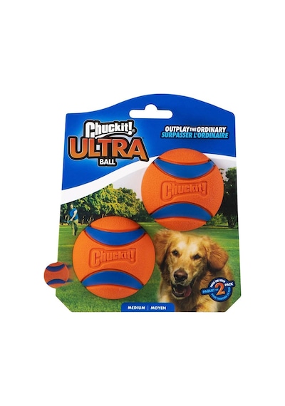 Ultra Ball 2'li Köpek Oyun Topu Orta Boy Boy
