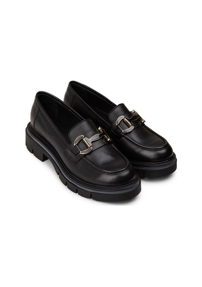Deery Kadın Hakiki Deri Siyah Loafer Ayakkabı - F2313zsyhe01 Siyah