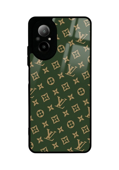 Realme 12 Lite Green Lv Tasarımlı Glossy Telefon Kılıfı Yeşil