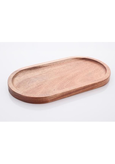 Atby Akasya Oval Sunumluk Ahşap