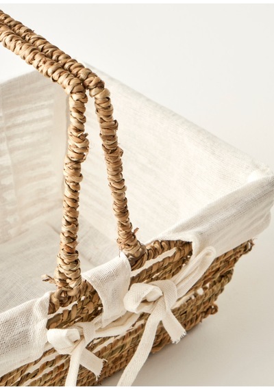 Bella Maison Arden Bezli Sepet Naturel 31x22x13 Cm Naturel