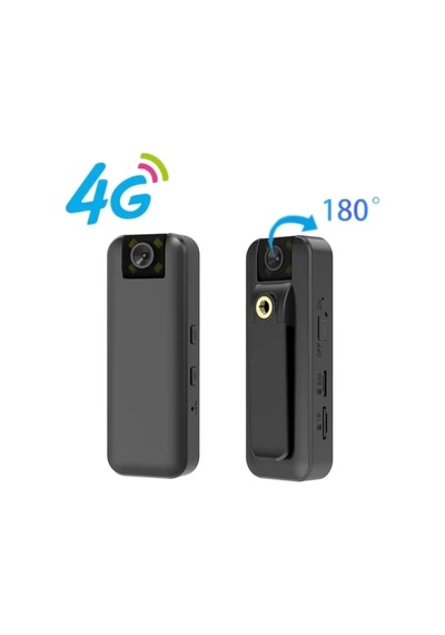 Yaka Kamerası Sim Kartlı 4g 1080p Bataryalı Geniş Açı Yukarı Aşağı Hareketli Bisiklet Yaka Kamerasi