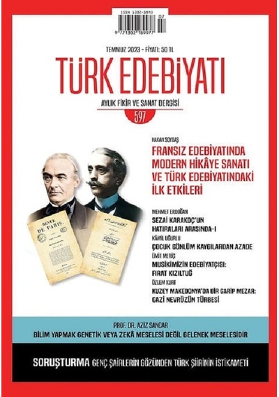 Türk Edebiyatı 597.sayı Temmuz 2023