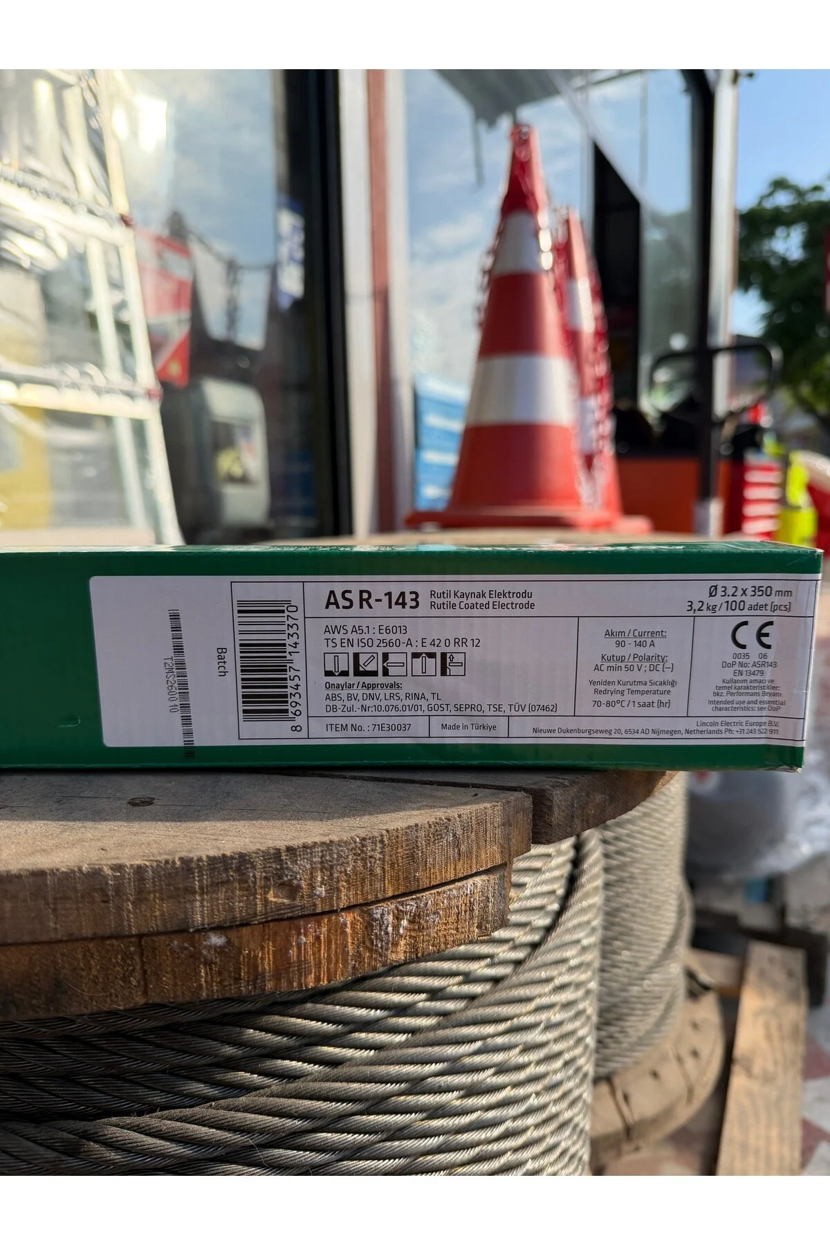 Asr-143 Rutil Kaynak Elektrodu 3.2x350 Mm 3,2 Kg E6013 Kaynak Çubuğu