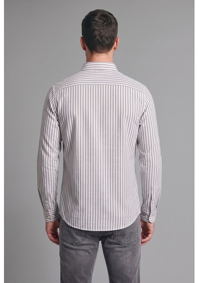 Defacto Pamuklu Regular Fit Klasik Yaka Cepli Çizgili Uzun Kollu Gömlek I6048ax26augr206 Gri-gr206 Defacto Pamuklu Regular Fit Klasik Yaka Cepli Çizgili Uzun Kollu Gömlek I6048ax26augr206 Gri-gr206