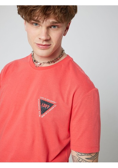 LOFT Loose Fit Erkek Tshirt K.kol Lf2028633 Q1.v1 Kırmızı