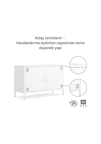 Pera Tv Ünitesi, Tv Dolabı,2 Kapaklı Dolap 100,50 X 40 X 64,50 Cm - 9 Renk Seçeneği Bulunmaktadır Ral 9016 Beyaz Pera Tv Ünitesi, Tv Dolabı,2 Kapaklı Dolap 100,50 X 40 X 64,50 Cm - 9 Renk Seçeneği Bulunmaktadır Ral 9016 Beyaz
