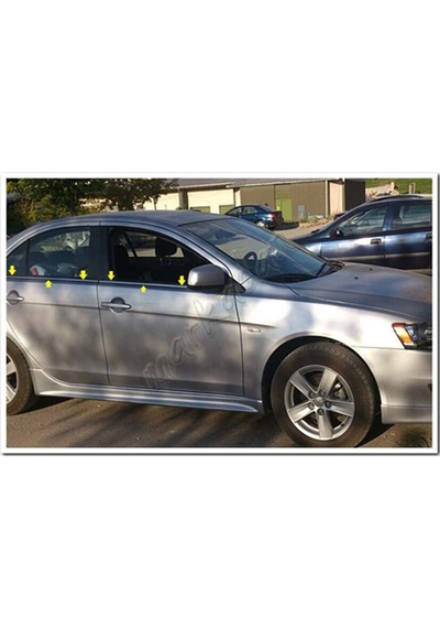 Db Chrome Mitsubishi Lancer Cam Çıtası Nikelajı 2008 Sonrası 4  Pa