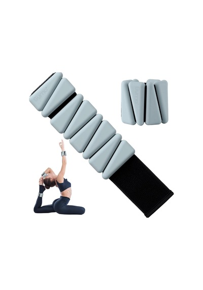 Gymo Pro Series Ayarlanabilir Silikon Bilek Ağırlığı 2x500gr Üçgen Nane Yeşili Mint