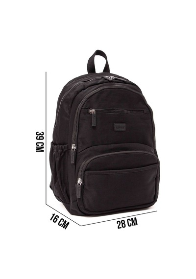 Kaff Young 17303 Siyah Laptop Bölmeli Unisex Sırt Çantası