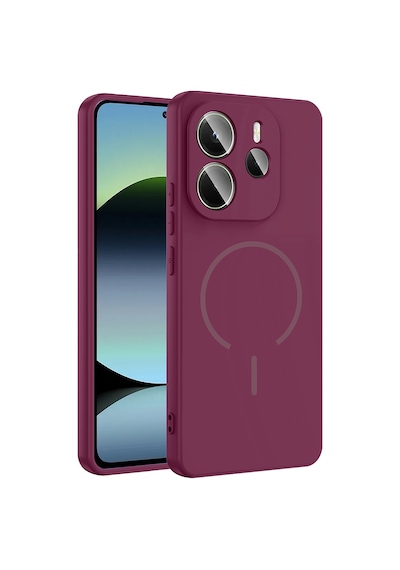 Zore Redmi Note 14 4g Kılıf M-safe Şarj Özellikli Nvth Meta Kapak - Siyah