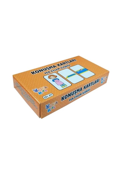 18 Ay Yer Eylem İlişkisi Konuşma Kartları yuka Kids