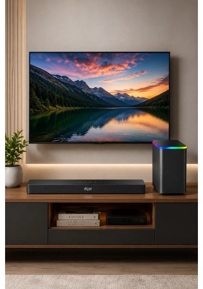 Hepu Hp-tv06 180w 2.1 Ch Kablosuz Subwoofer Soundbar Ev Sinema Sistemi - Bluetooth, Hdmı Arc, Optik