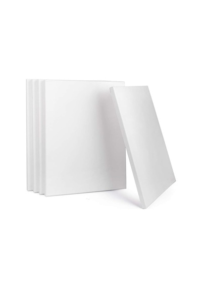 Ewtshop Gerdirme Çerçeveli Tuvaller, %100 Pamuk, 5 Adet, 30 X 40 Cm, Kanvas, Sanat Tuvali, Tuval Pano, Beyaz Genel