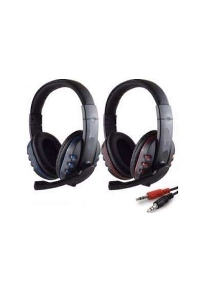 Pg-6960 Mikrofonlu Oyuncu Kulaklığı Stereo Ses Volume Ayarlı Kulaküstü Kablolu Pc Kulaklık Game Headphone 2 Metre Kablo Uzunluğu