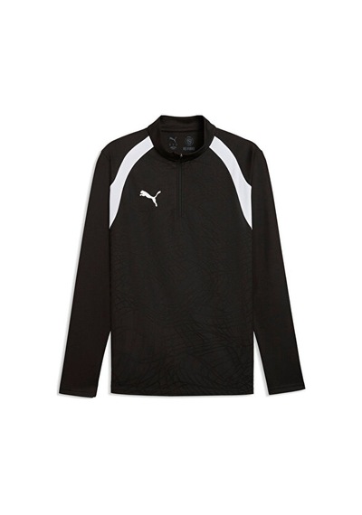 Puma Teamfinal26 Training 1/4 Zip Erkek Futbol Antrenman Uzun Kollu Tişört 65967903 Siyah