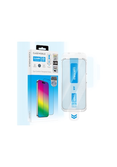 Galaxy Uyumlu S26 Plus Caseworld Applicator Serisi 2.5d Eyesafe Mavi Işık Teknolojili 0.25mm Ekran Koruyucu