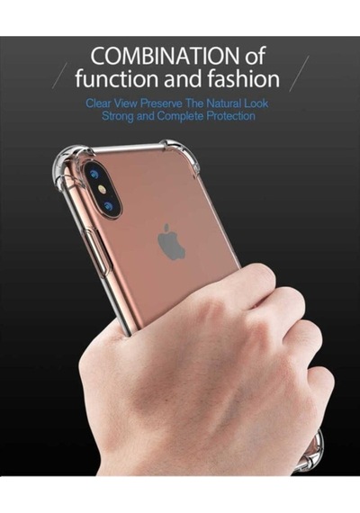 Apple Uyumlu iPhone X Kılıf Zore Nitro Anti Shock Silikon Renksiz