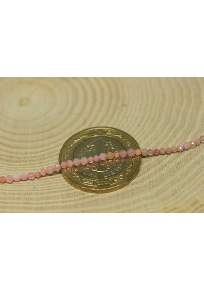 Yasamtohumu Morganit Taşı Yarım Dizi 2 MM 17  CM Çok Renkli