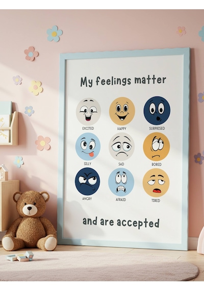 My Feelings Matter Dijital Baskı Poster V5 Çerçevesiz