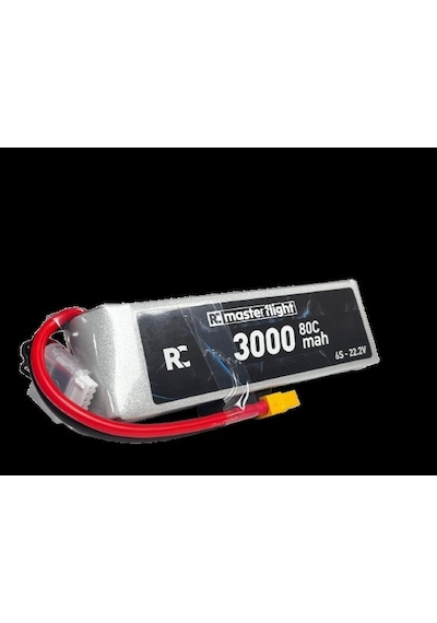 Masterflight 22.2v Li-po Pil - 3000mah 80c 6s Lityum Polymer Batarya