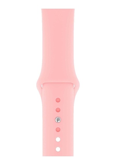 Apple Watch 6/7/8/9/10/se/ultra/ultra 2 44/45/49mm, Seri 10 46mm, Seri 11 46mm İle Uyumlu Silikon Spor Kayış, Pembe