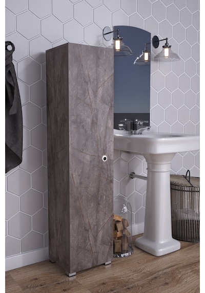 Saltık Banyo Antre Balkon Mutfak Dolabı Kiler Gri