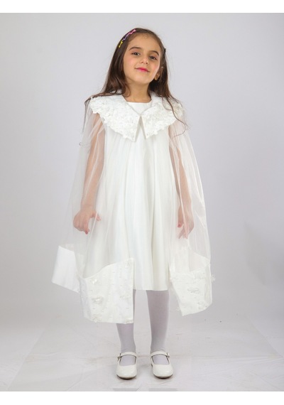 Xo Kids Kız Çocuk Elbise 6-10 Yaş 1619 Beyaz