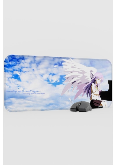 Angel Beat S Anime V1 - 70x30 Xl Gaming Kauçuk Kaymaz Taban Mouse Pad Fare Altlığı