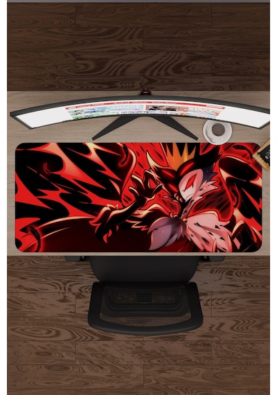 Helluva Boss Kaymaz Dikişli Kauçuk Oyuncu Mousepad V2 - 90x40 Xxl Gaming Mouse Pad Fare Altlığı