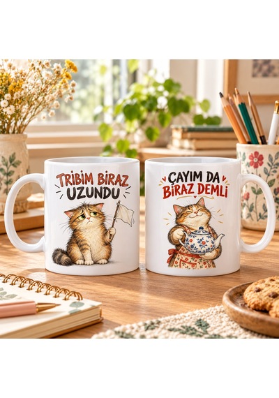 Bezos Barışma Molası 2'li Porselen Kupa Seti - Model 957 Nhr