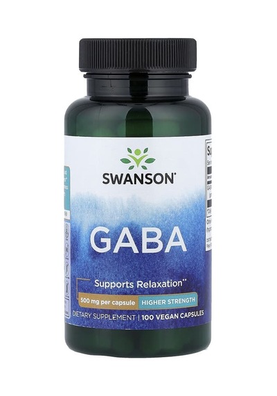Swanson Vitamins, Gaba, 500 Mg, 100 Veg Capsules