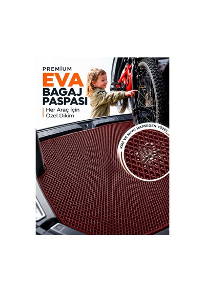 Mini Countryman-r60 2010-2016 Uyumlu Eva Oto Paspas Bagaj Paspası Dahil Bordo